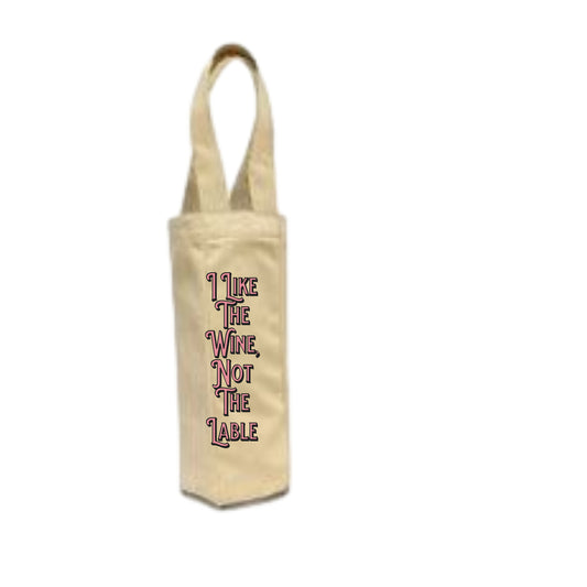 Wine Wanderlust Single Bottle Tote